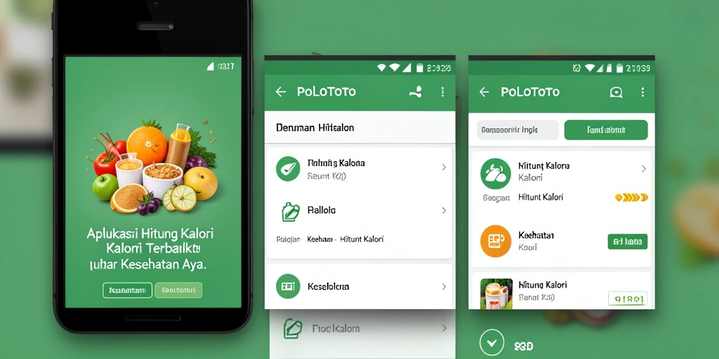 Tampilan antarmuka POLOTOTO yang user-friendly untuk menghitung kalori.