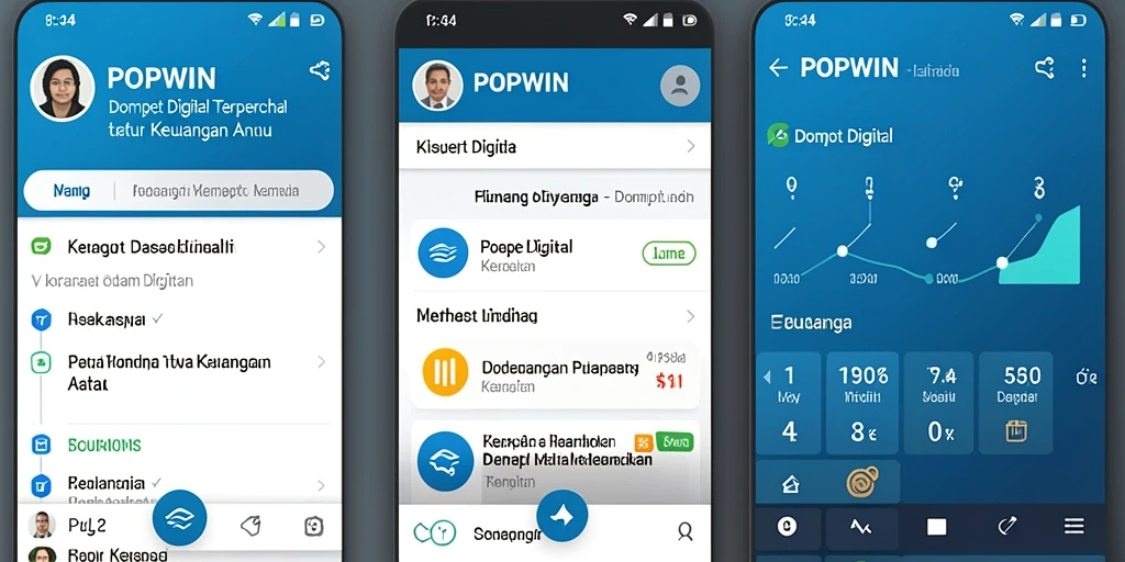 Antarmuka POPWIN yang intuitif dan nyaman untuk pengguna.